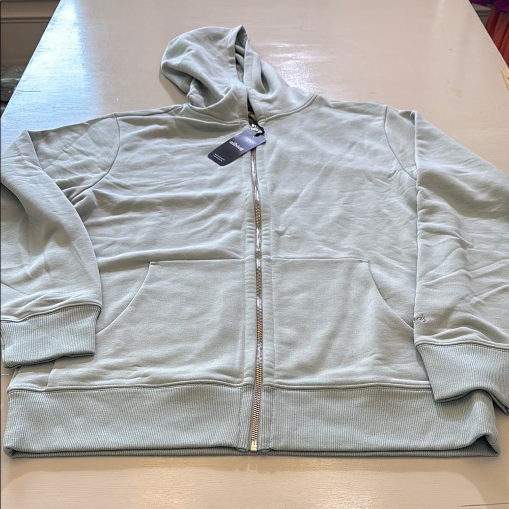 AllBirds Anytime Full Zip Hoodie Bark Grey Size Medium - Picture 3 of 11